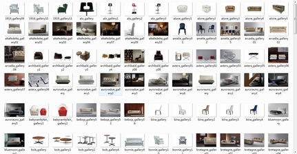 精品圖模 梁志天公司服務器上的常用家具品牌圖集與技術服務解析